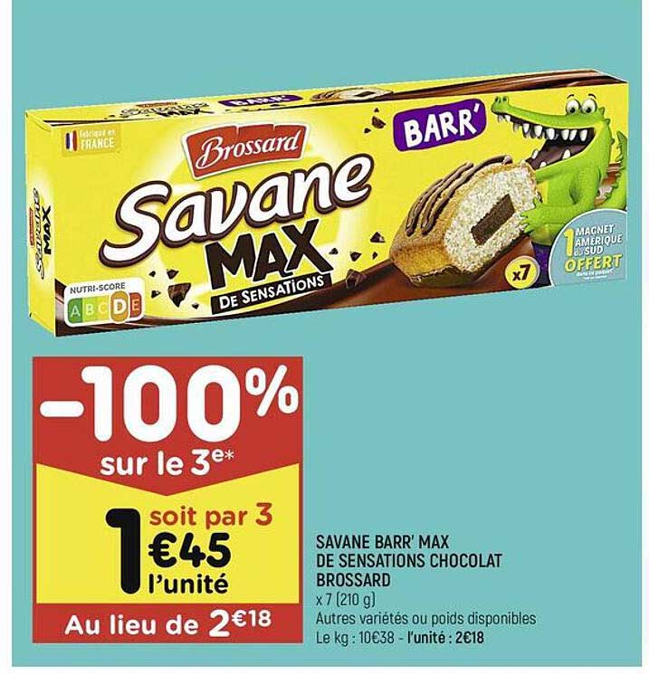 savane barr' max de sensations chocolat brossard