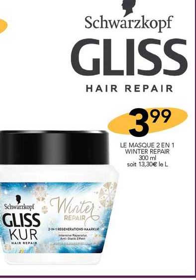 schwarzkopf le masque 2 en 1 winter repair