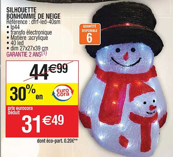 silhouette bonhomme de neige