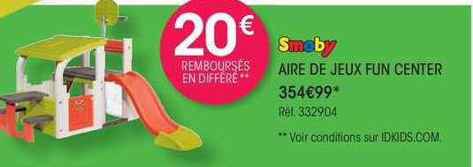 smoby aire de jeux fun center