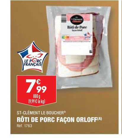 st-clément le boucher rôti de porc façon orloff