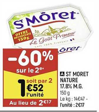 st moret nature 17.8% m.g.