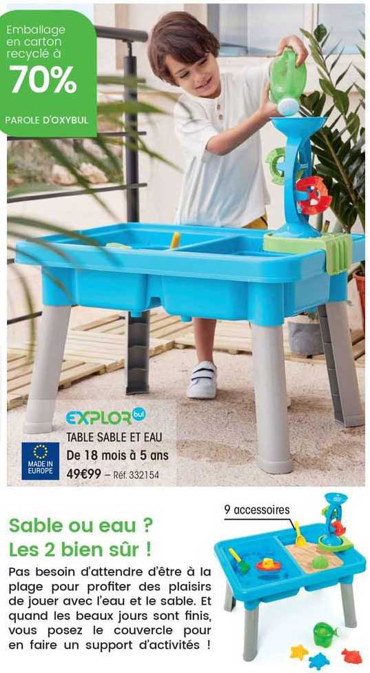 Table Sable Et Eau Explor