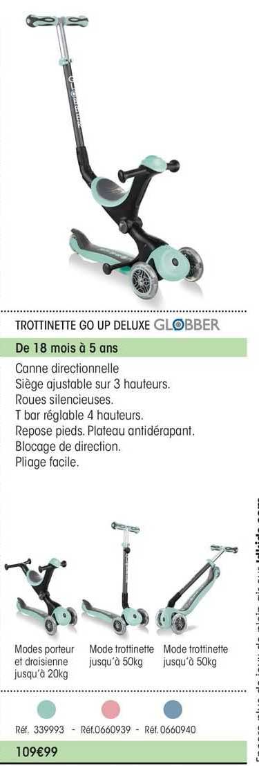 trottinette go up deluxe globber