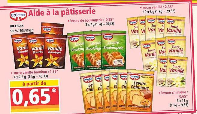 aide à la pâtisserie dr.oetker