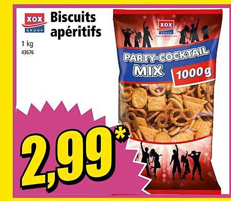 biscuits apéritifs xox
