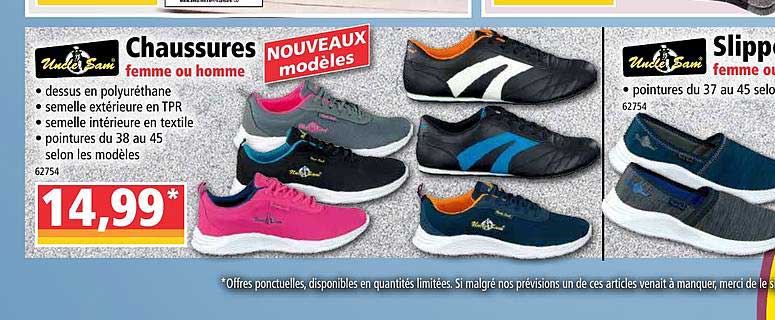 chaussures femme ou homme uncle sam