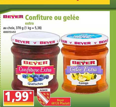 Confiture Ou Gelée Extra Beyer