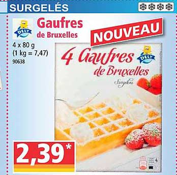 gaufres de bruxelles dely