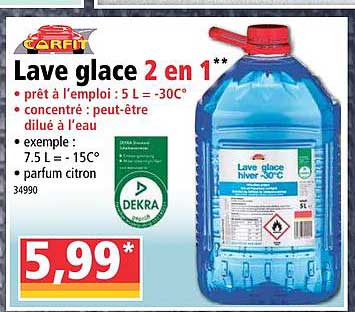 lave glace carfit