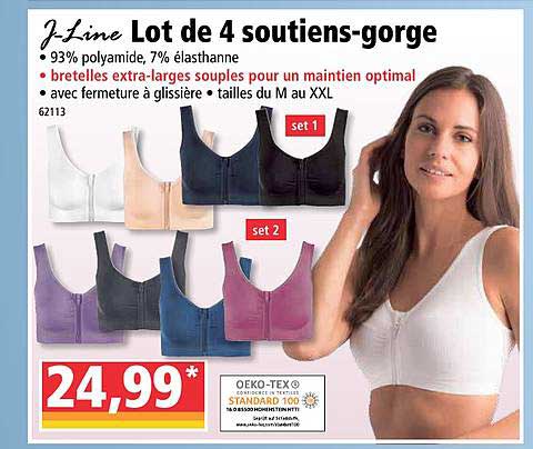 let de 4 soutiens-gorge