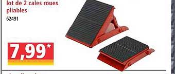 lot de 2 cales roues pliables