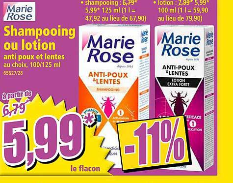 Shampooing Ou Lotion Marie Rose