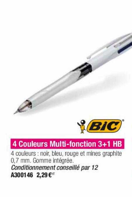 4 Couleurs Multi-fonction 3+1 Hb Bic