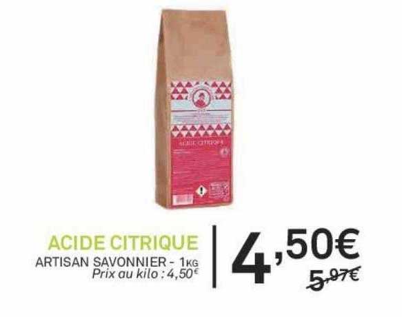 acide citrique artisan savonnier
