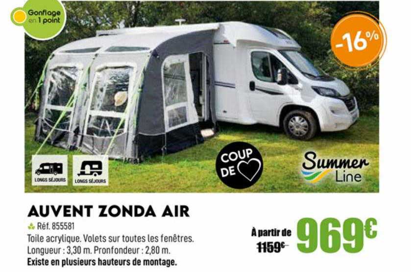 auvent zonda air summer line