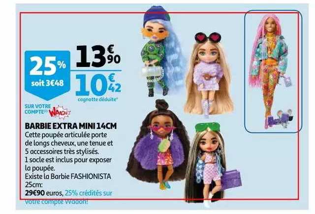 barbie extra mini 14cm