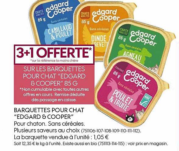 barquettes pour chat "edgard & cooper"