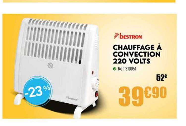 bestron chauffage à convection 220 volts