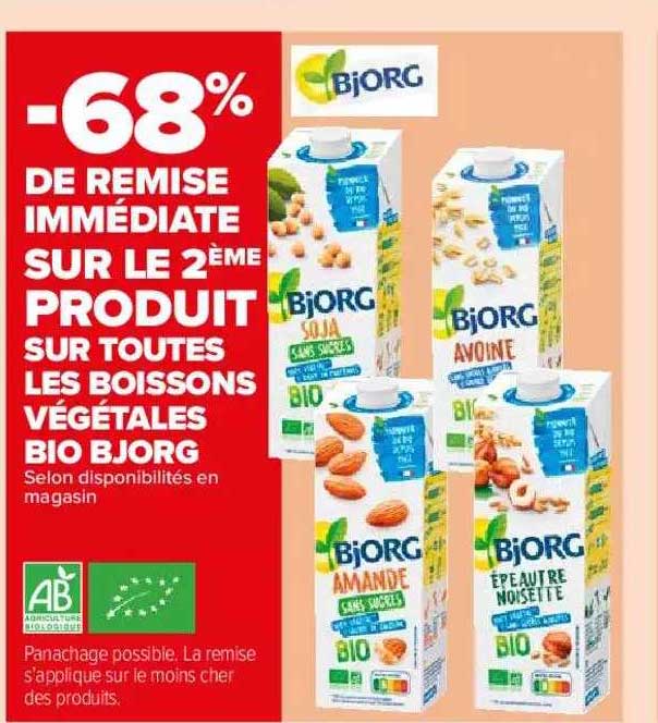 Boissons Végétales Bio Bjorg