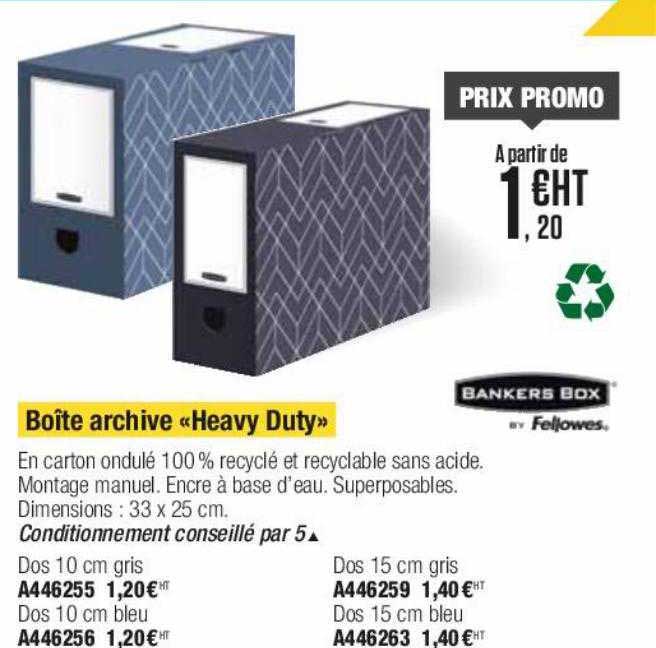 boîte archive "heavy duty" bankers box