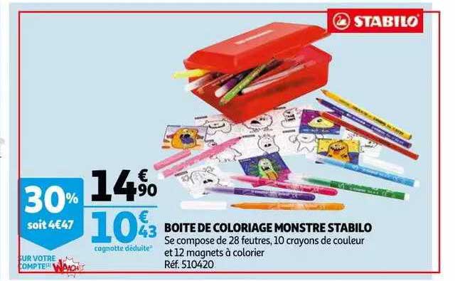 Boîte De Coloriage Monstre Stabilo
