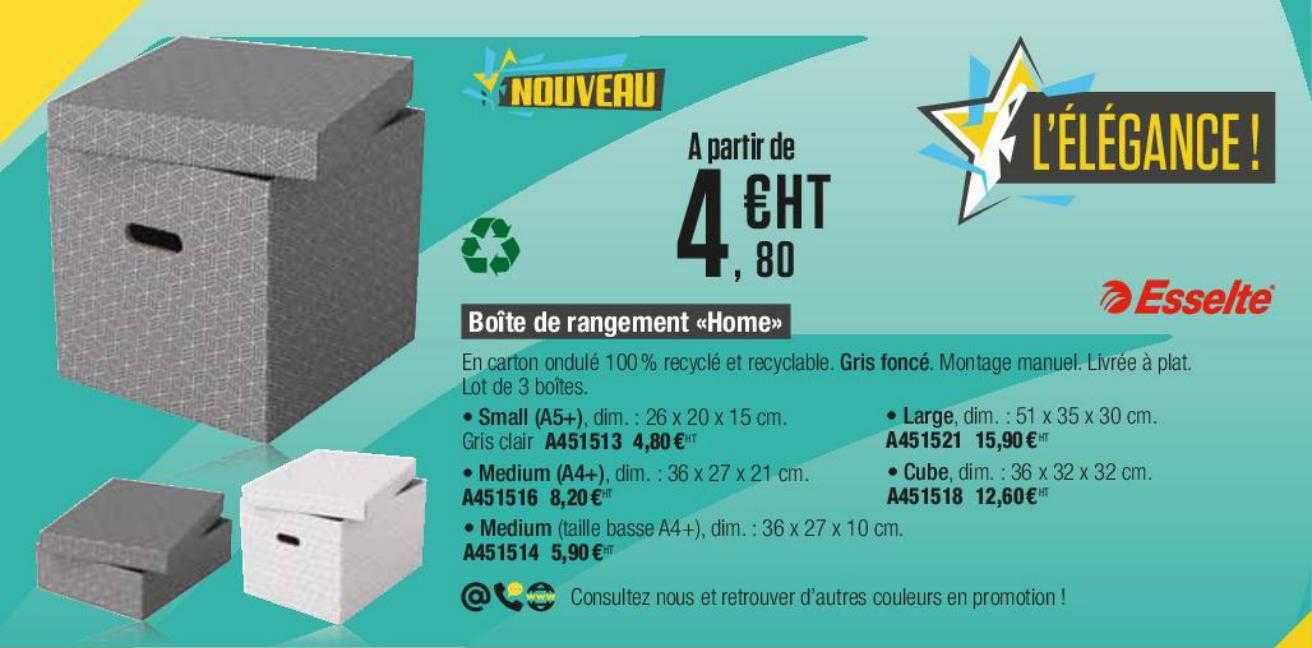 Boîte De Rangement Home Esselte