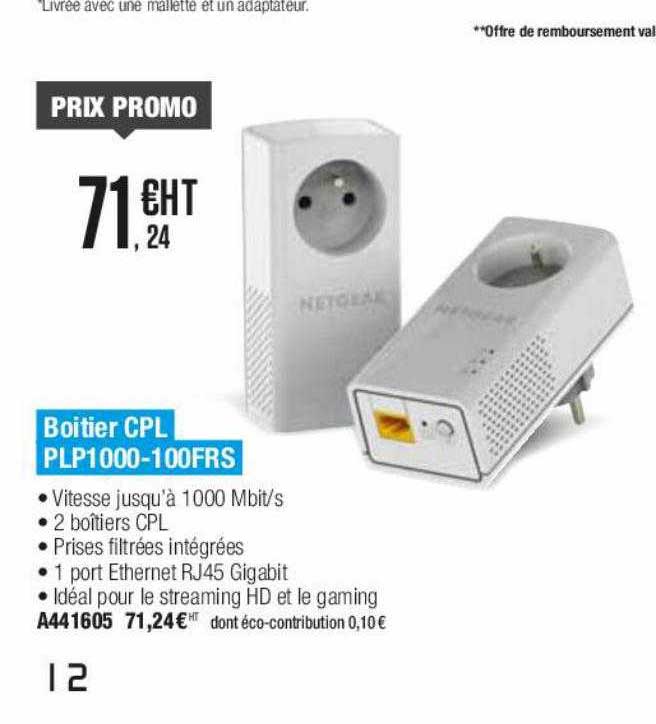 boitier cpl plp1000-100frs netgear