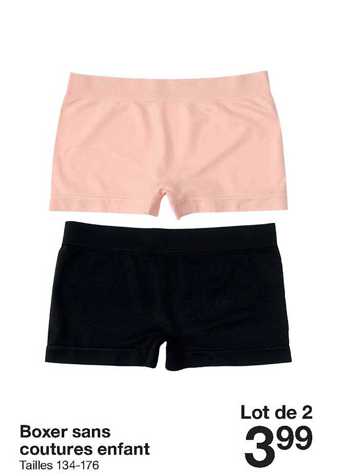 boxer sans coutures enfant