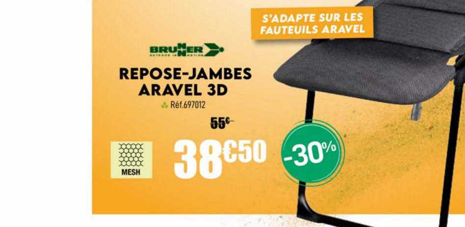 brunner repose-jambes aravel 3d
