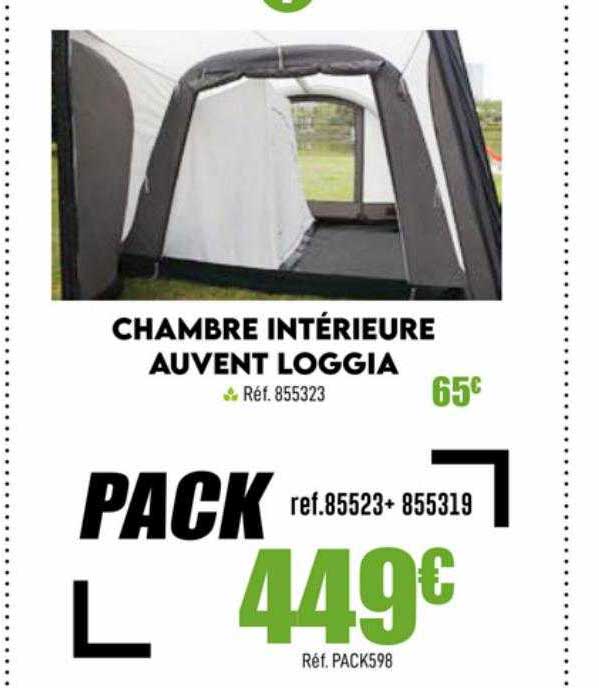 chambre intérieure auvent loggia