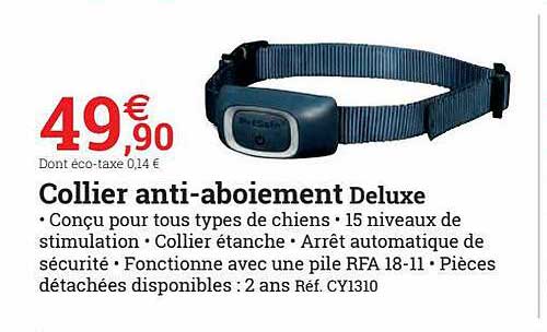 Collier Anti-aboiement Deluxe