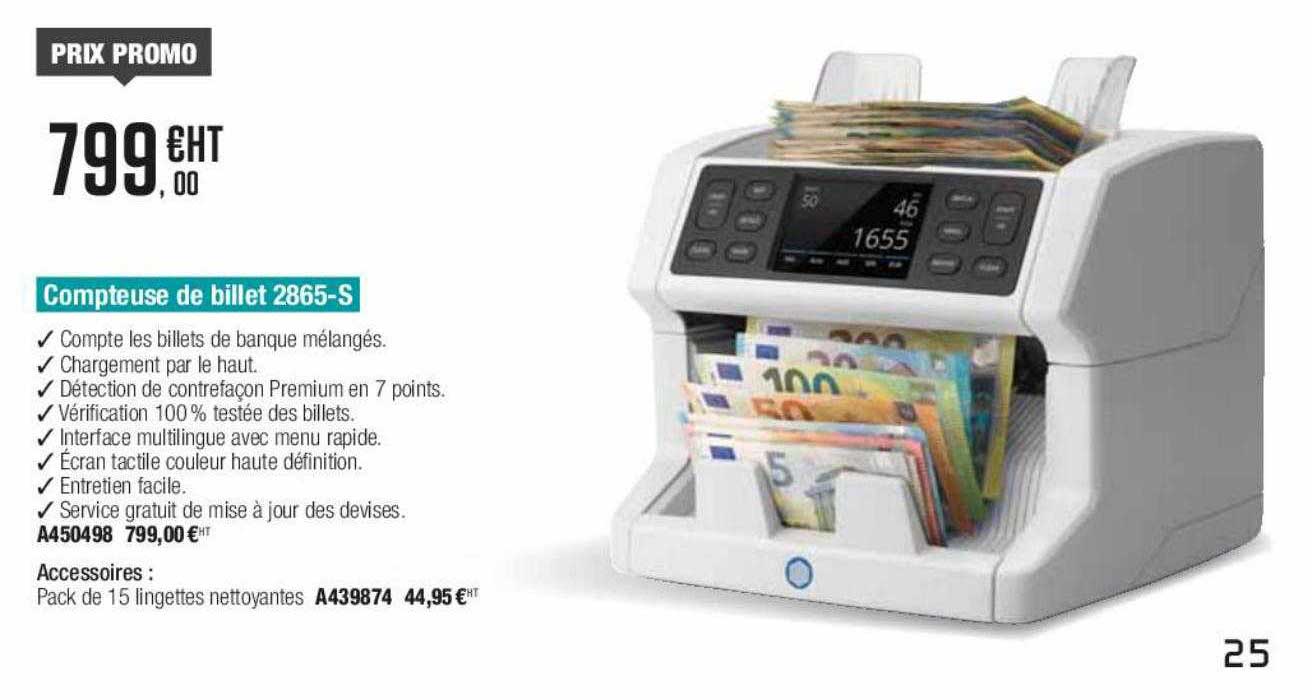 compteuse de billet 2865-s