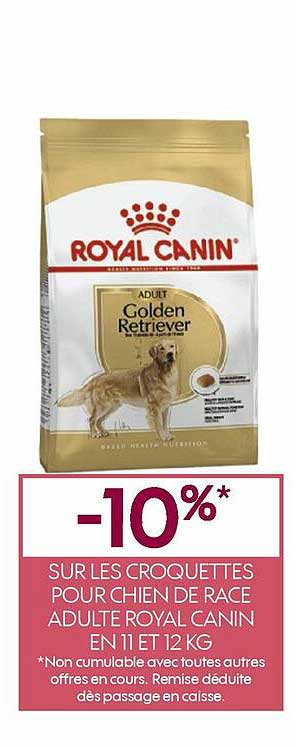 croquettes pour chien de race adulte royal canin en 11 et 12 kg