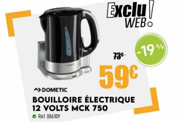 dometic bouilloire électrique 12 volts mck 750
