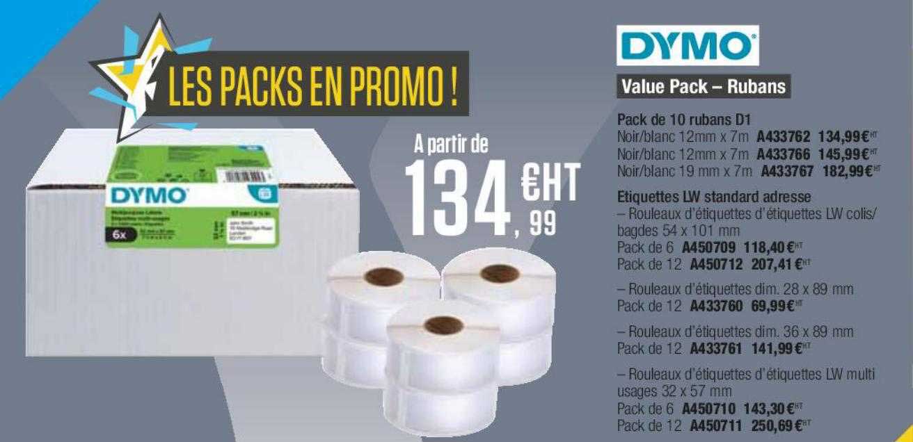 dymo value pack - rubans