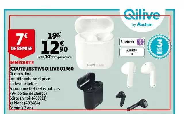 écouteurs tws qilive q1960