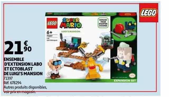 ensemble d'extension labo et ectoblast de luigi's mansion