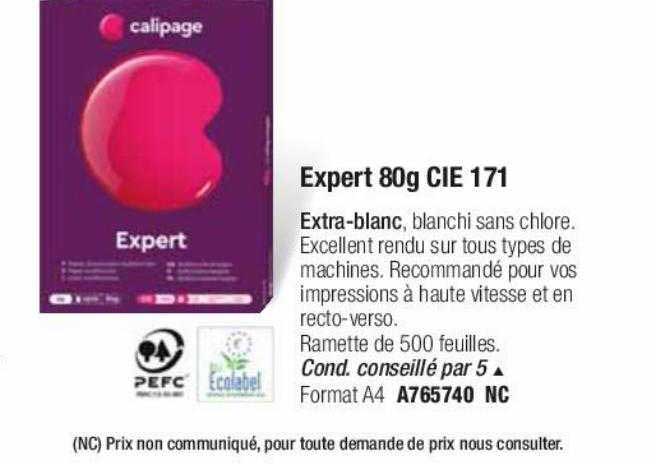 expert cie 171 calipage