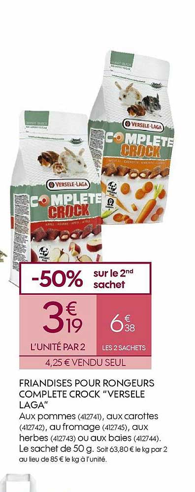 friandises pour rongeurs complète crock "versele laga"