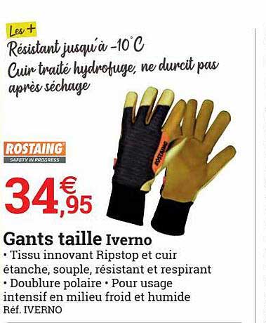 gants taille iverno rostaing