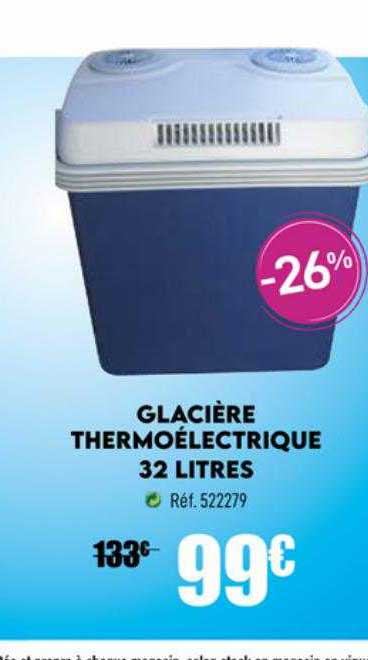glacière thermoélectrique 32 litres
