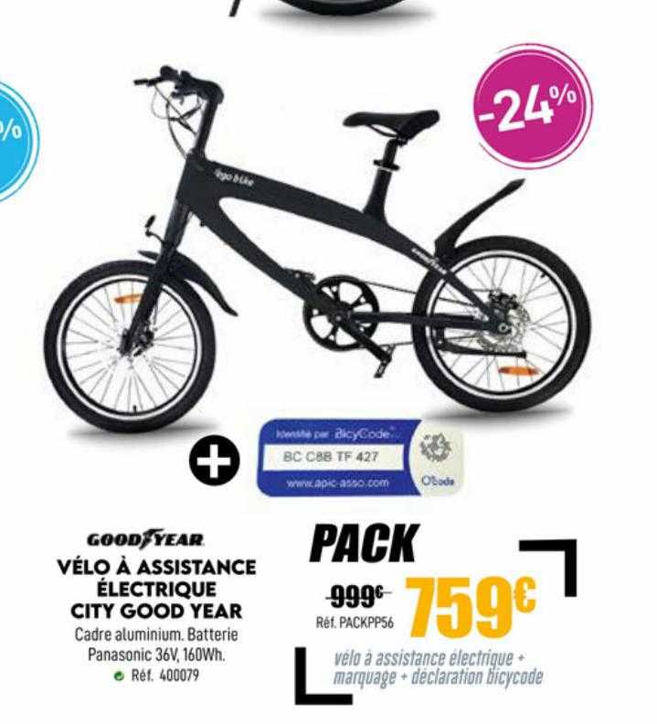 goodyear vélo à assistance électrique city good year
