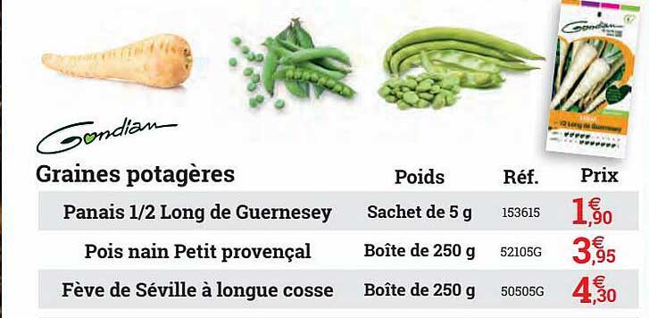 graines potagères gondian