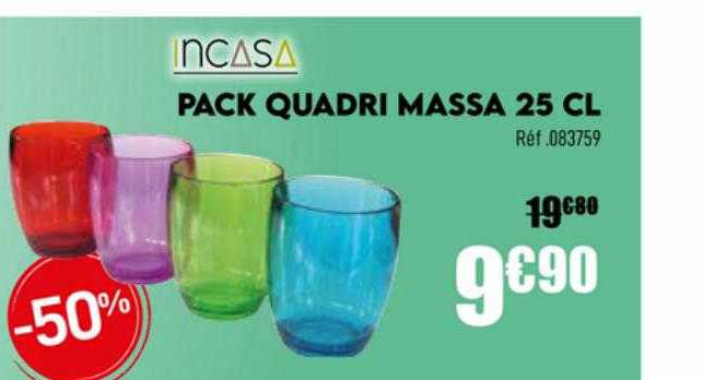 incasa pack quadri massa 25 cl