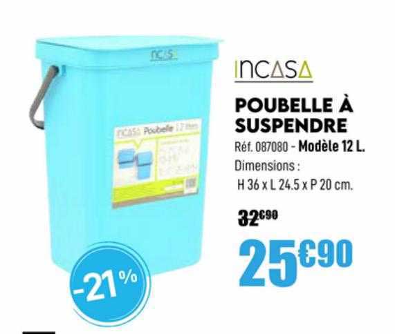 incasa poubelle à suspendre