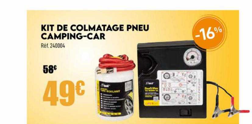 kit de colmatage pneu camping-car