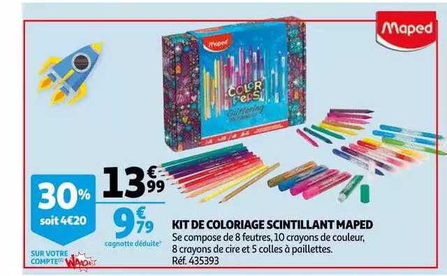 kit de coloriage scintillant maped