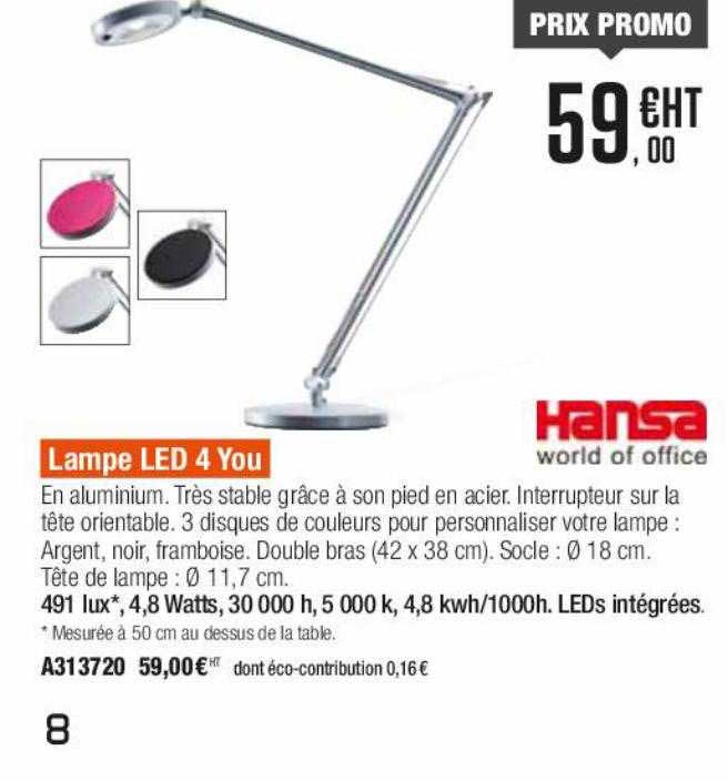 lampe led 4 you hansa