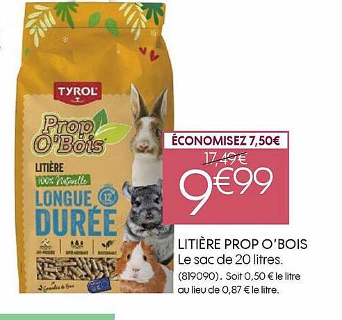 litière prop o'bois